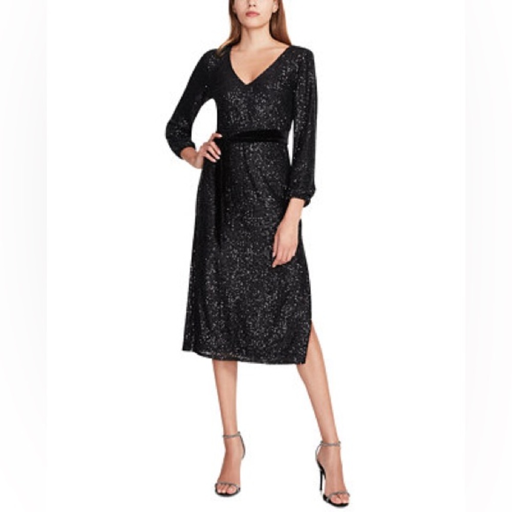 Black sequin dress